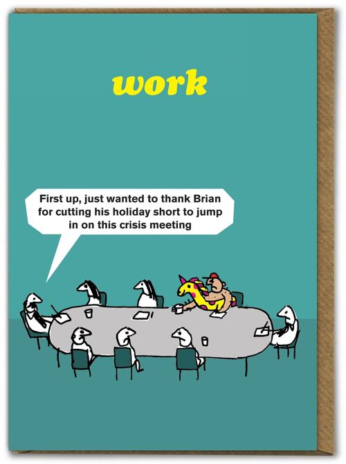 Funny Card - Crisis Meeting By Modern Toss