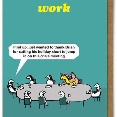Funny Card - Crisis Meeting By Modern Toss