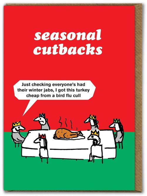 Funny Christmas Card - Turkey Bird Flu By Modern Toss