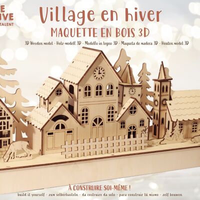 CHRISTMAS WOODEN VILLAGE MAKEUP