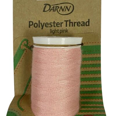 LIGHT PINK THREAD (200meter), Clothing Threads in Pink, Pastel Pink Sewing Thread Spool, Handcraft Thread in Light Pink, Embroidery Thread Pink