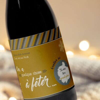 Grandfather wine label - Christmas