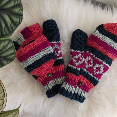 Manoplas / Guantes plegables de algodón de azúcar