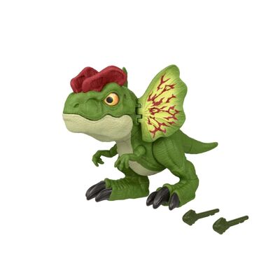 Mattel - HNT65 - Jurassic World-Dinos On The Loose-Dilophosaurus Fatal Shot Figure