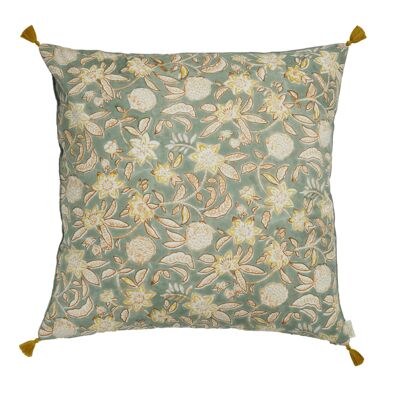 Green Holi cushion cover