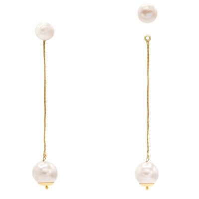 Wisdom detachable pearl earrings