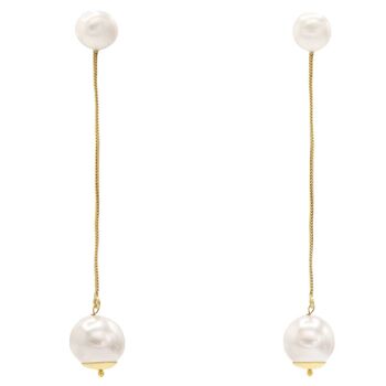 Boucles d'oreilles perles fixes Wisdom 1