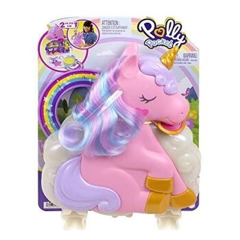 Mattel - HKV51 - Polly Pocket - Salon de la licorne arc-en-ciel 2