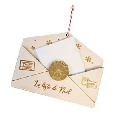 Christmas hanging "Wooden envelope"