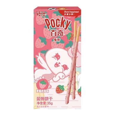 Pocky 55 gr - Strawberry and milk