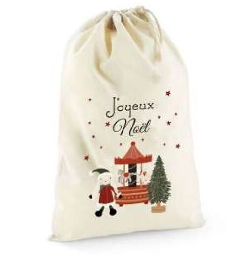 Hotte de Noël "Jouets enfant"