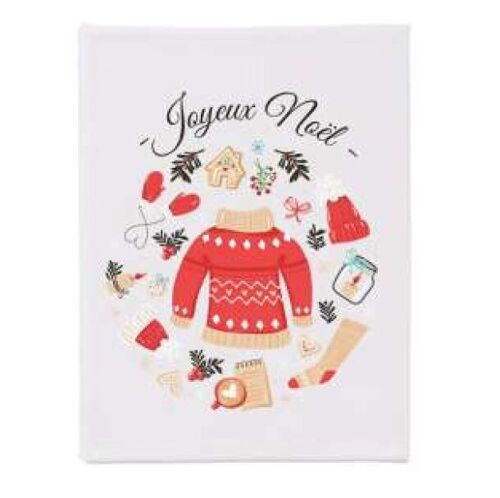 Toile imprimée "Joyeux Noël"