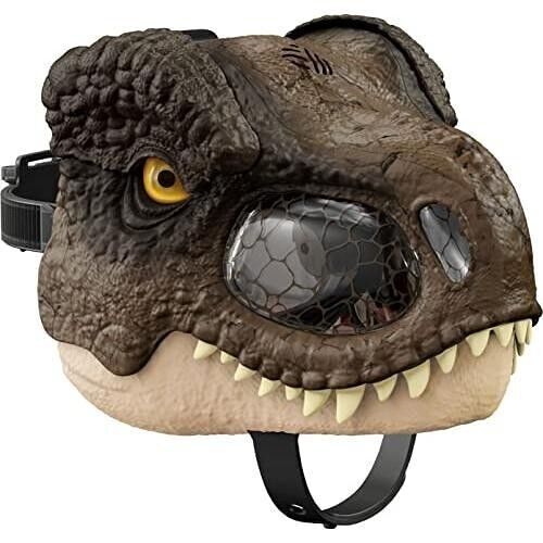 Mattel - GWD71 - Jurassic World - Dominion - Masque de dinosaure Tyrannosaure Rex Chomp N Roar