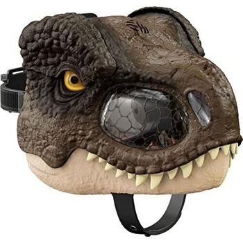 Mattel - GWD71 - Jurassic World - Dominion - Masque de dinosaure Tyrannosaure Rex Chomp N Roar 1