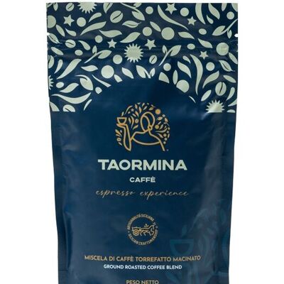 Experiencia de café espresso Taormina, en polvo, bolsa doypack.