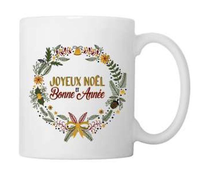Taza “Feliz Navidad y Próspero Año Nuevo”