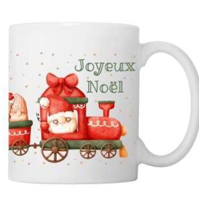 Mug "Joyeux Noël" - Train