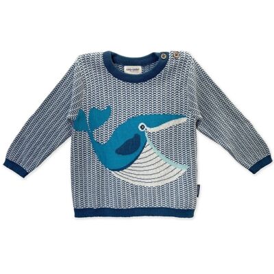 Whale knit sweater