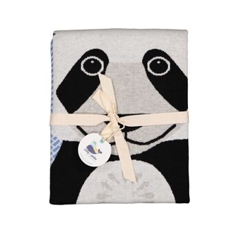 Couverture en tricot panda 5