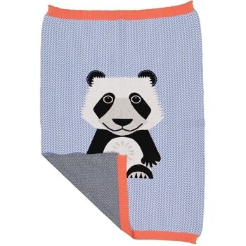 Couverture en tricot panda 6