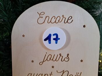 Calendrier de l'avent réutilisable décompte jours avant Noël 2