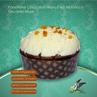 Panettone artigianale Bolero con albicocche e cioccolato bianco