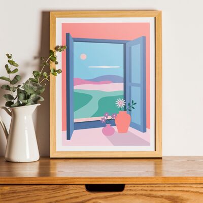 Ilustración impresa VENTANA