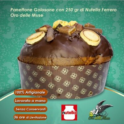 Panettone artesanal Golosone con Nutella 1000 gr