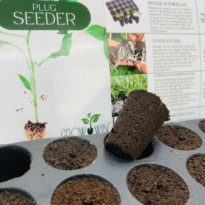 Grow-Win Plug Seeder, vassoio per semina di semi di ortaggi pronto all'uso