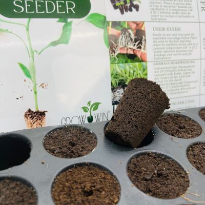 Grow-Win Plug Seeder, gebrauchsfertige Aussaatschale für Gemüsesamen
