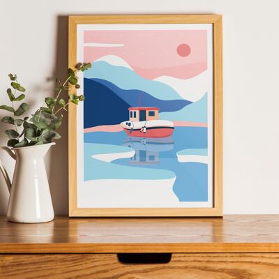 BOAT printed illustration