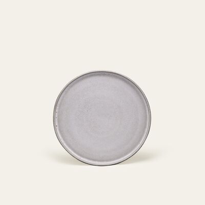 Ddoria small plate - granite gray (ø 21.5 x 1.7 cm) - EDDA stoneware - earthenware - tableware - Made in Portugal - Raised in the Alps