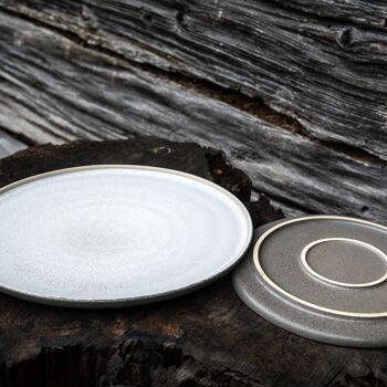 Petite assiette Ddoria - gris granit (ø 21,5 x 1,7 cm) - Grès EDDA - faïence - vaisselle - Fabriqué au Portugal - Élevé dans les Alpes 10