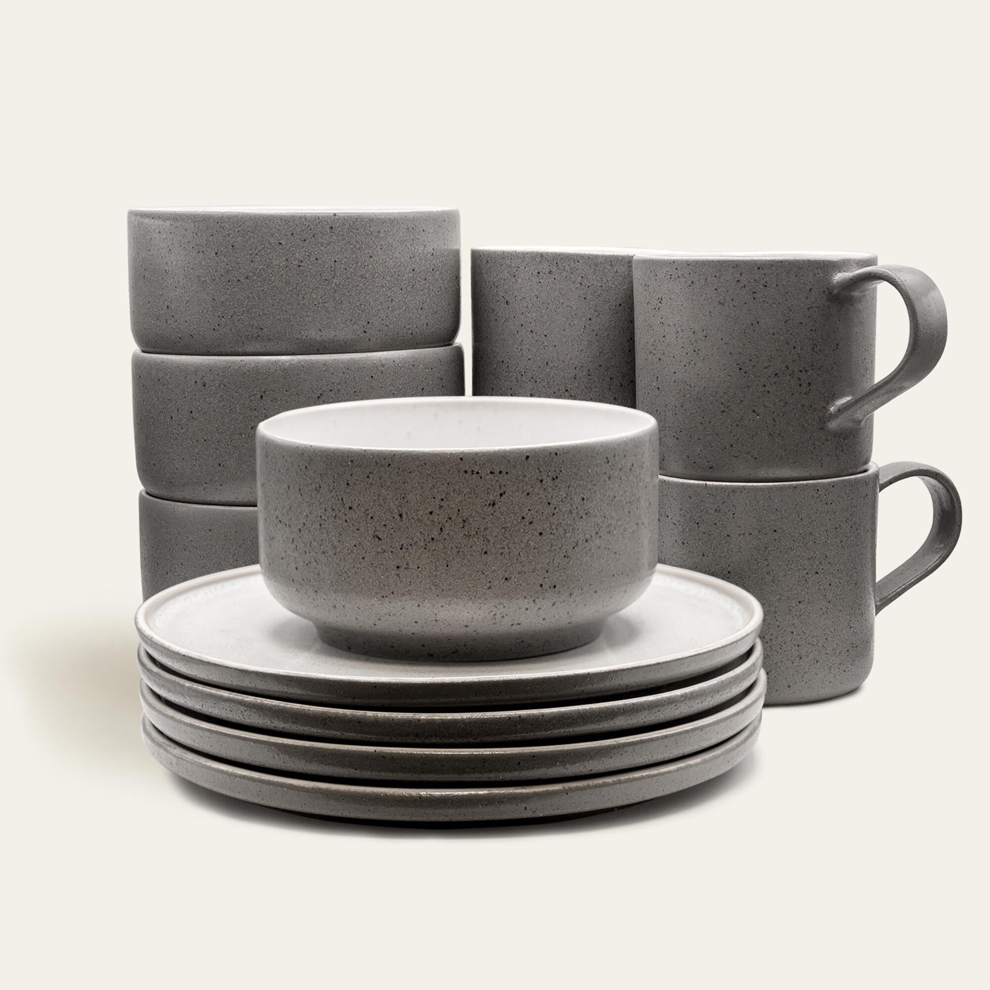 Set da pranzo Brunch Ddoria - EDDA stoneware - Set da pranzo - Stoneware - Prodotto in Portogallo - Cresciuto nelle Alpi