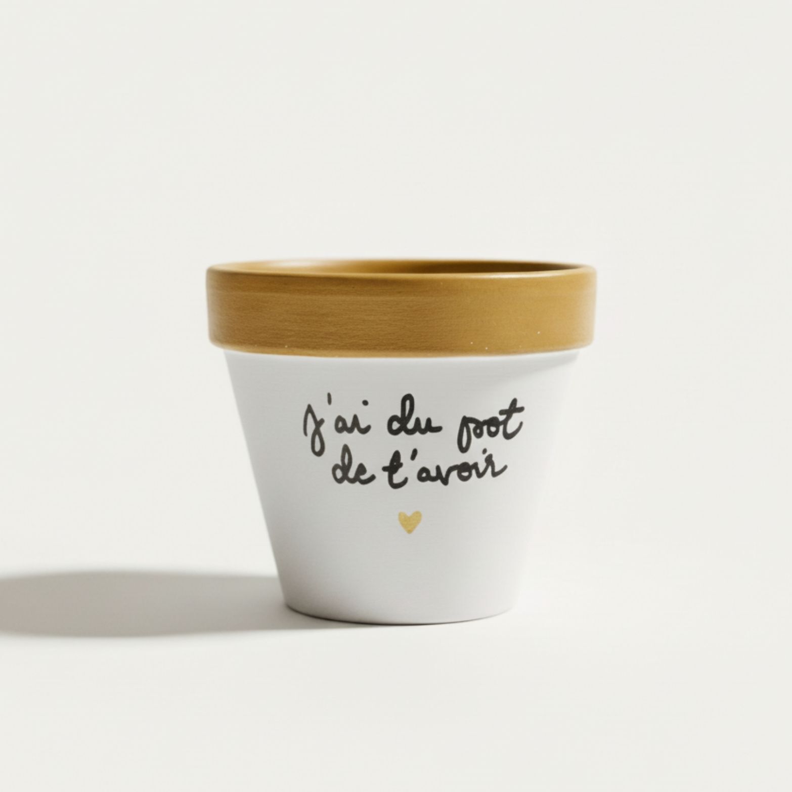 Gold flower pot, gold planter that can be personalized