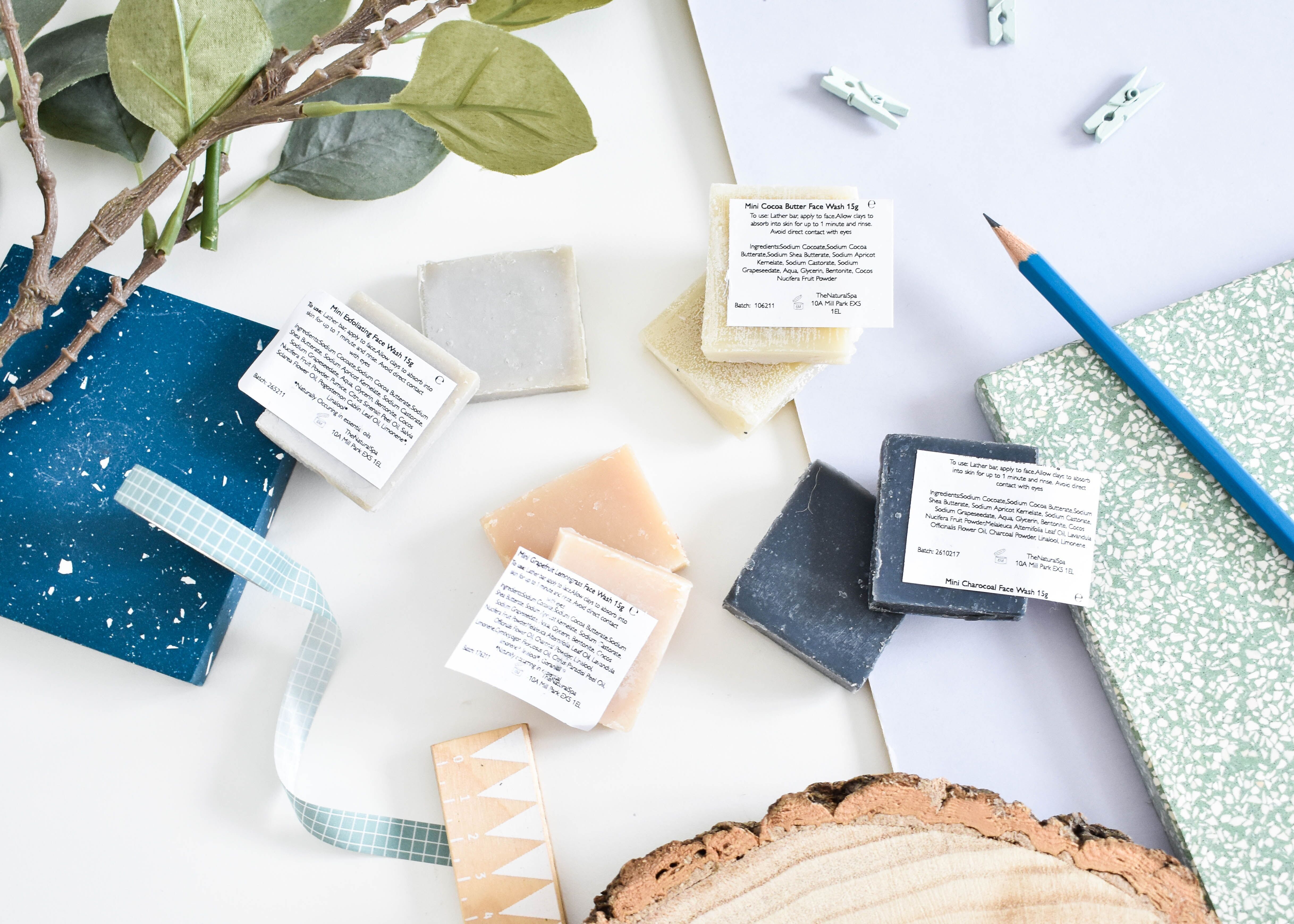 Travel Face Wash bar - Eco mini Face cleanser bar - natural -  Mixed