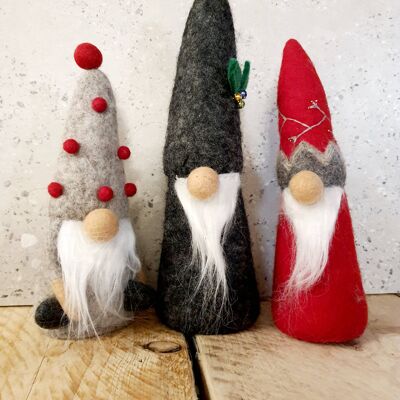 Feltro Nisse Tomte Gnomo di Natale / Gonks