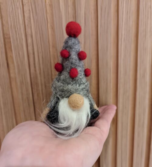 Handmade Felt Christmas Mini Gonk