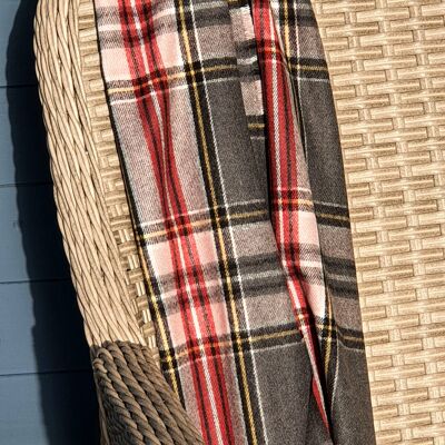 NEW Plaid / Tartan Blanket Scarf - Grey