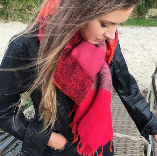 Scialli nepalesi a righe - Tramonto autunnale