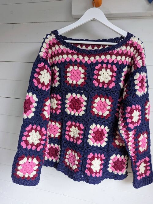 Vintage Granny Square Jumper