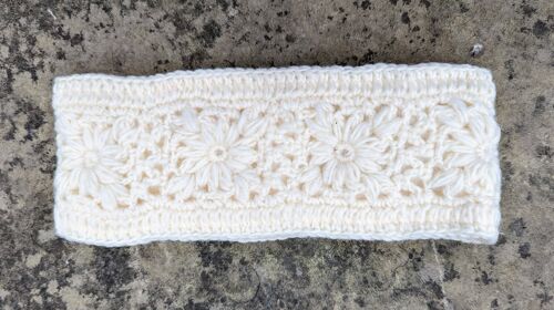 Artic Frost Crocheted Headband