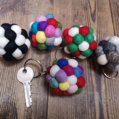 Porte-clés Pompons