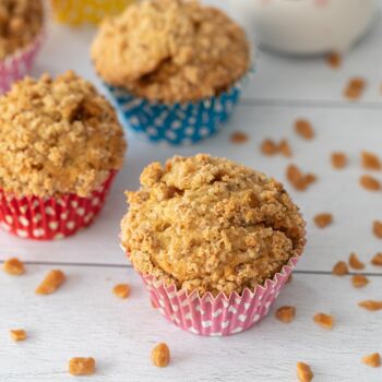 Préparation pour Gâteaux Bio - Muffin Caramel Beurre Salé et Crumble 2