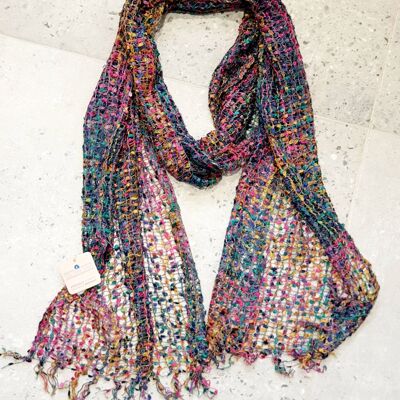 Aubergine Jomda Scarf