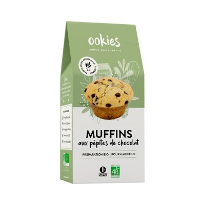 Zubereitung für Bio-Kuchen - Chocolate Chip Muffins