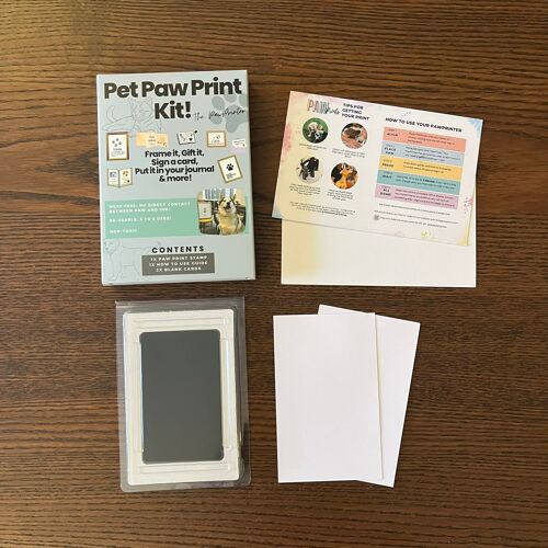 Pet Loss Keepsake: PawPrint Kit for Dogs, Cats, Guinea Pigs, Rabbits