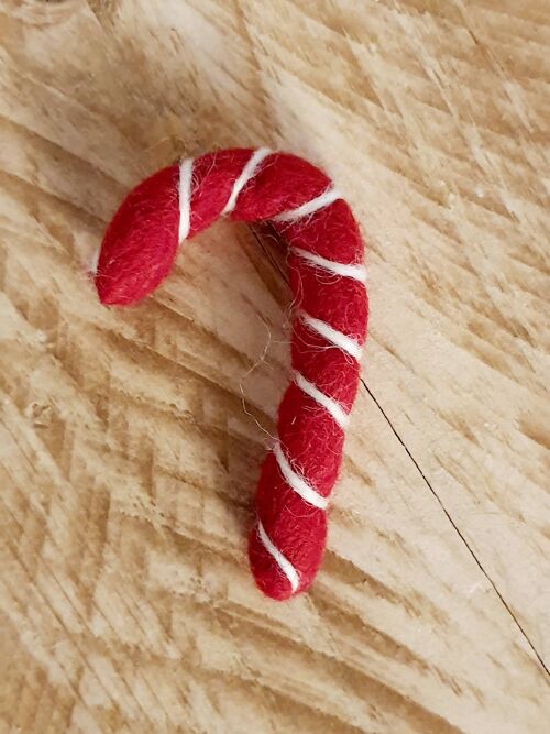 Handmade Felt Christmas Candy Canes