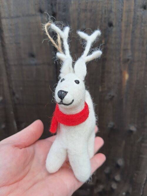 Handmade Felt Hanging Reindeer