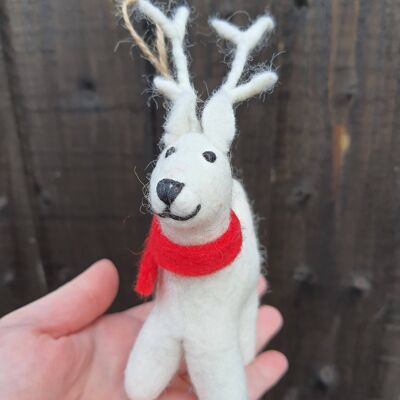 Handmade Felt Hanging Reindeer